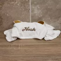 Capuche de bain bébé en bambou personnalisable | Cadeau bébé