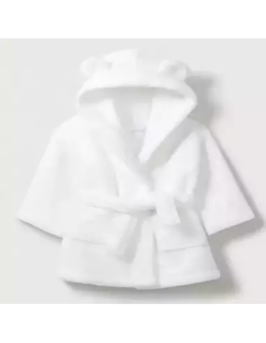 peignoir adulte coton blanc