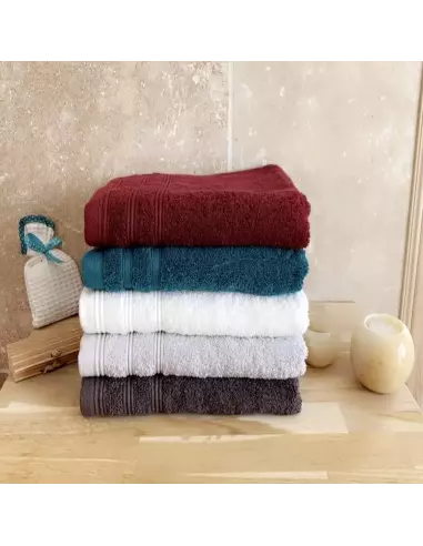 Serviette de bain Luxe 100 % coton personnalisable couleurs