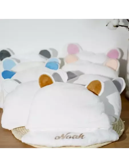 Capuche de bain bébé en bambou personnalisable | Cadeau bébé