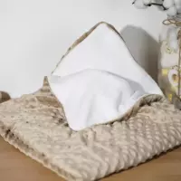 Couverture Plaid bébé Velours Minky doublé polaire | Cadeau bébé