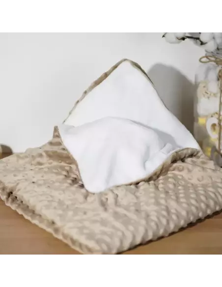 Couverture Plaid bébé Velours Minky doublé polaire | Cadeau bébé