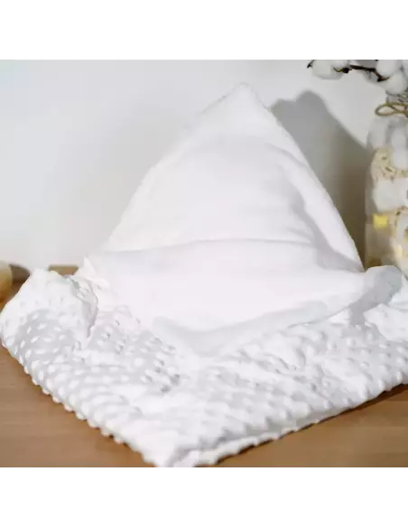 Couverture Plaid bébé Velours Minky doublé polaire | Cadeau bébé