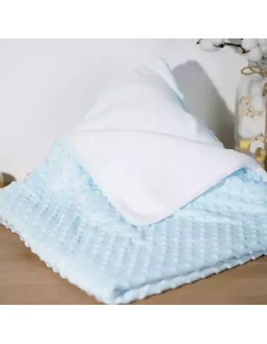 Couverture Plaid bébé Velours Minky doublé polaire | Cadeau bébé
