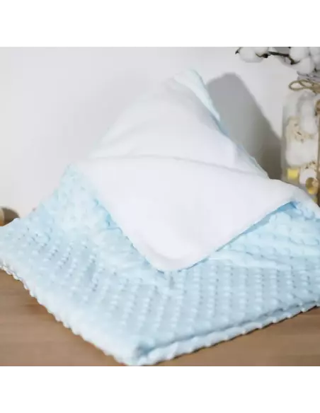 Couverture Plaid bébé Velours Minky doublé polaire | Cadeau bébé