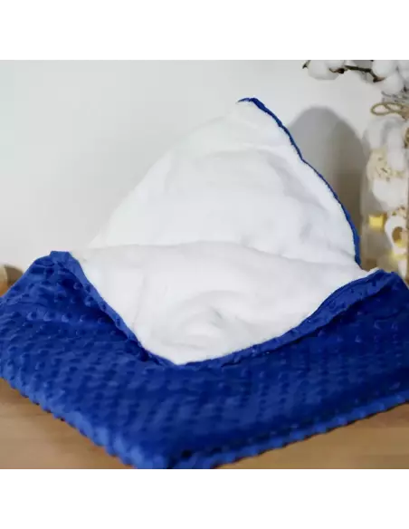 Couverture Plaid bébé Velours Minky doublé polaire | Cadeau bébé