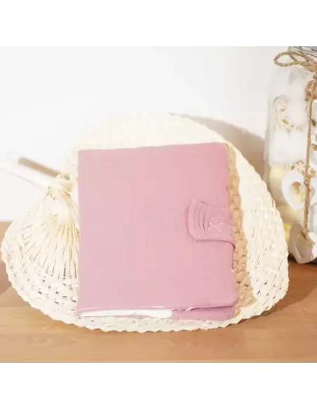 Protège carnet de santé bébé Velours Minky personnalisable