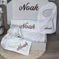 Coffret naissance Doudou Couverture & Bavoir