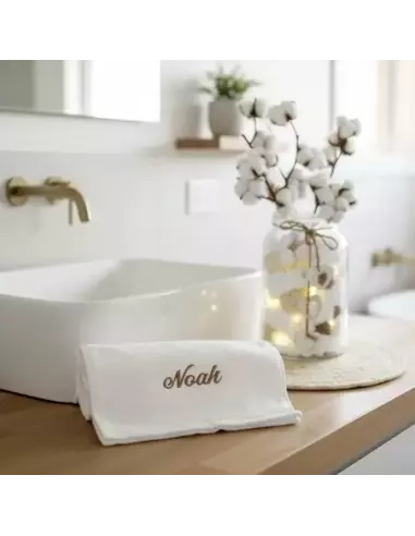 Serviette de bain Luxe 100 % coton personnalisable