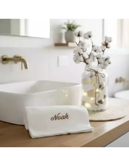 Serviette de bain Luxe 100 % coton personnalisable