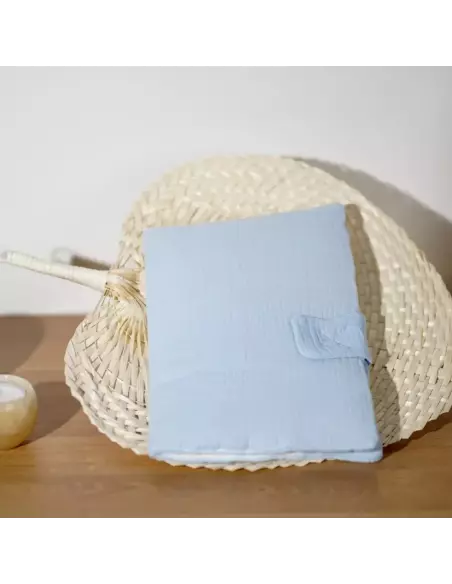 Protège carnet de santé gaze de coton personnalisable